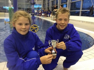 Maisie Bell & Sam Miller after SOSSC finished 2nd in the JSL Final Round